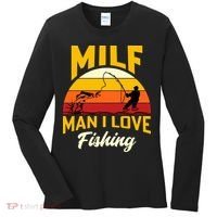 MILF Man I Love Fishing Camping Fish Funny Women's Long Sleeve Shirt thumb 0