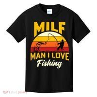 MILF Man I Love Fishing Camping Fish Funny Kids T-Shirt thumb 0