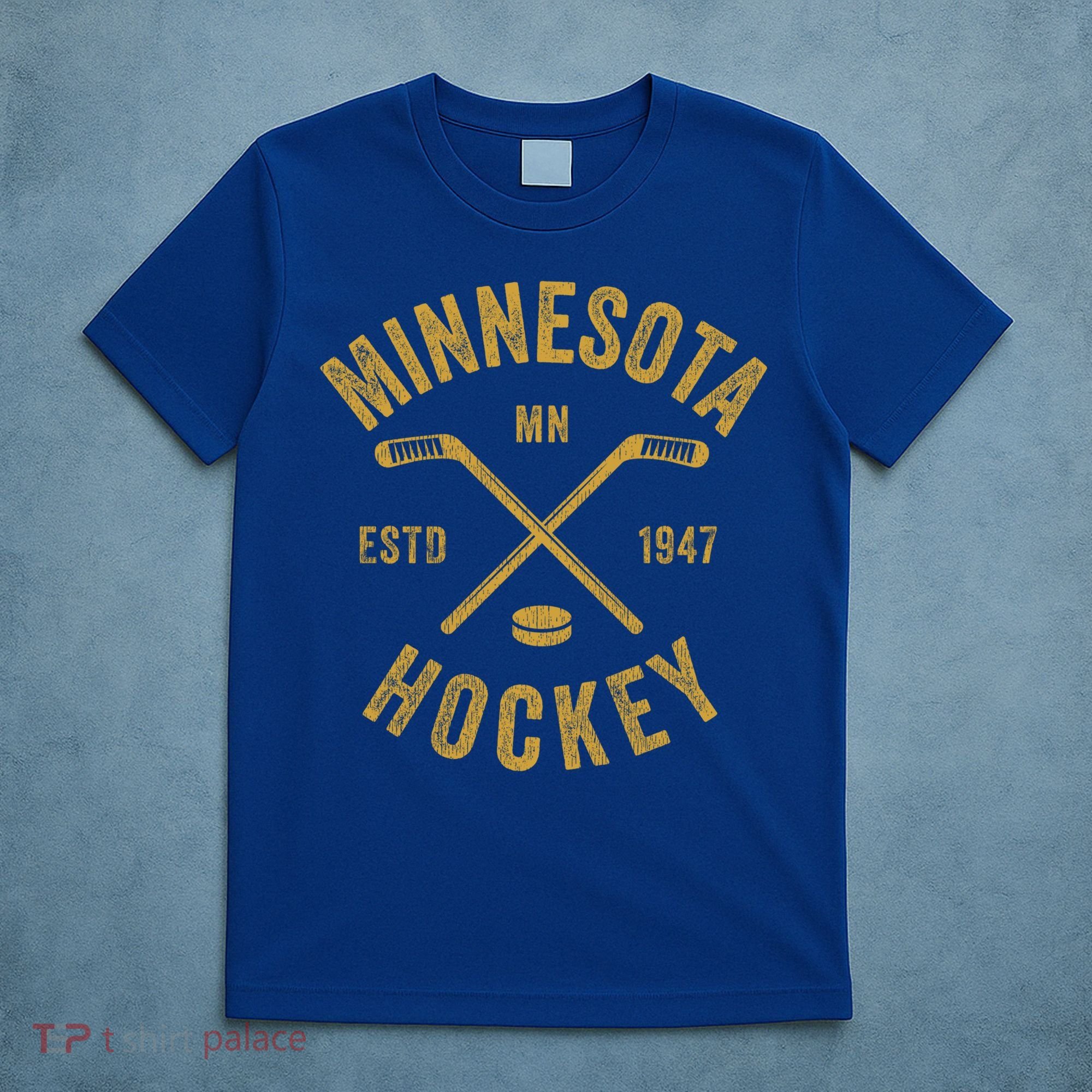 Minnesota Mn Ice Hockey Sticks Vintage Gift Meaningful Gift T-Shirt