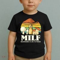 Milf Mushrooms ID Like To Forage Funny Saying Toddler T-Shirt thumb 2