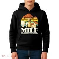 Milf Mushrooms ID Like To Forage Funny Saying Kids Hoodie thumb 4