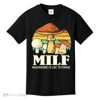 Milf Mushrooms ID Like To Forage Funny Saying Kids T-Shirt thumb 0