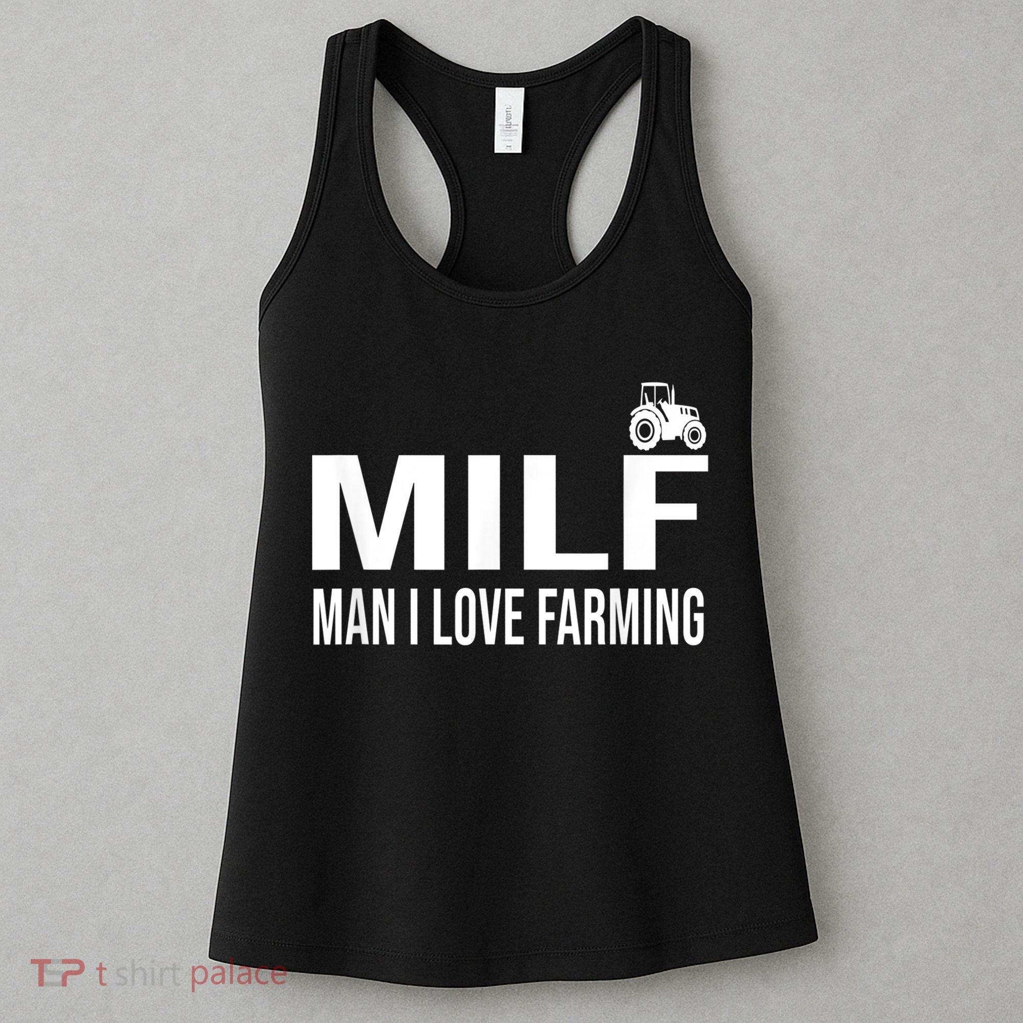 Milf Man I Love Farming Kansas State Football Fan Women's Tank Top