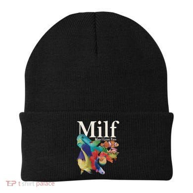 Milf Man I Love Fish Funny Beanie