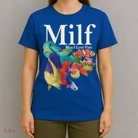 Milf Man I Love Fish Funny T-Shirt thumb 4