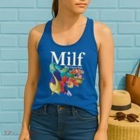 Milf Man I Love Fish Funny Women's Tank Top thumb 2