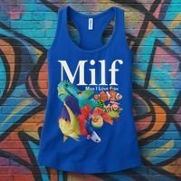 Milf Man I Love Fish Funny Women's Tank Top thumb 3