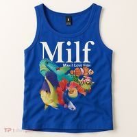 Milf Man I Love Fish Funny Tank Top thumb 2