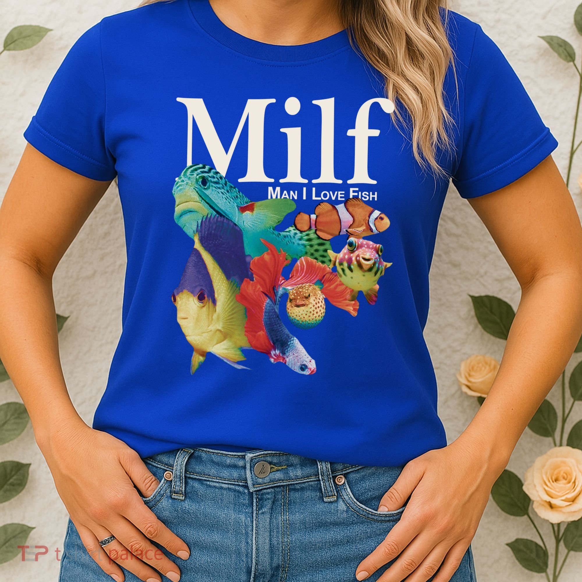 Milf Man I Love Fish Funny Women's T-Shirt