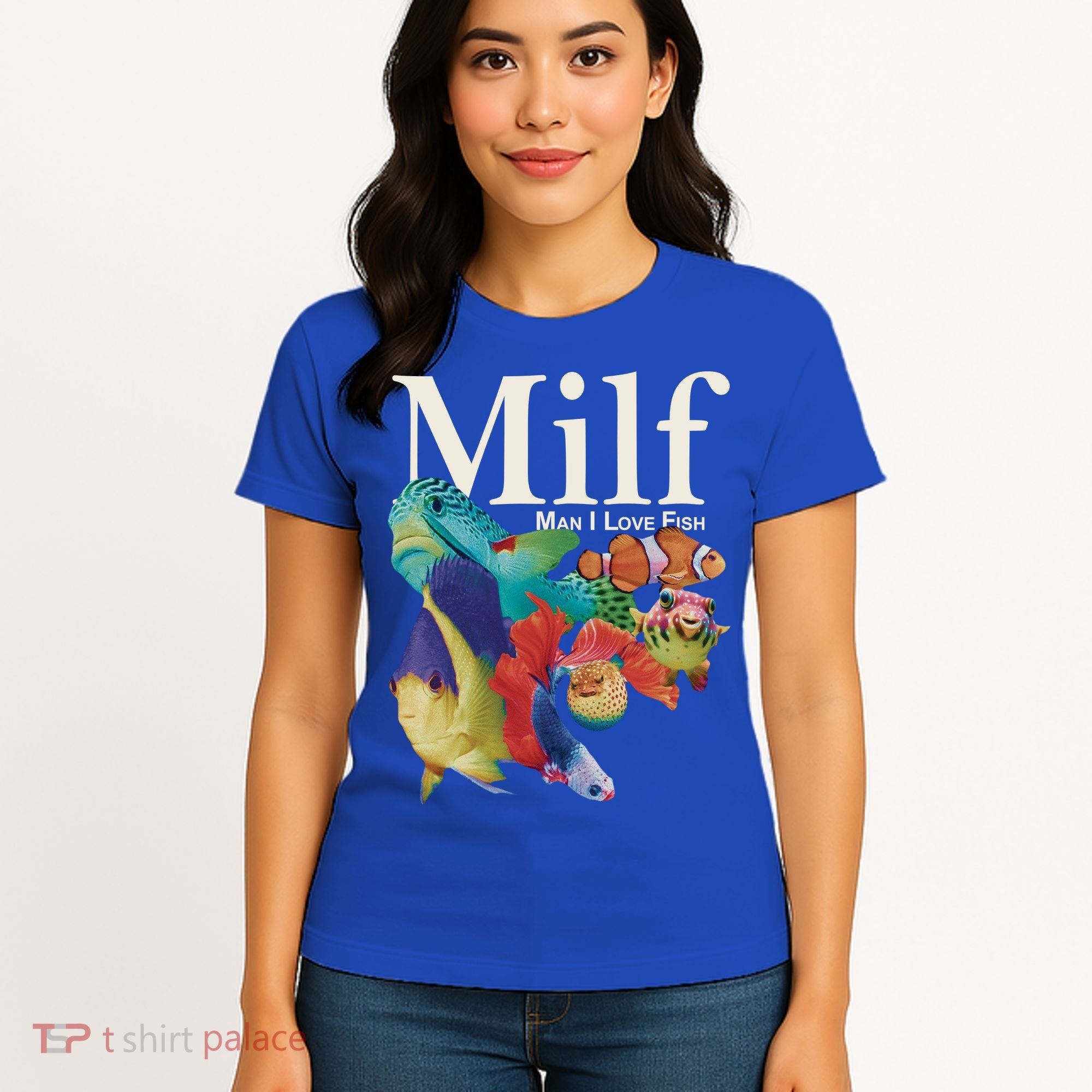 Milf Man I Love Fish Funny Women's T-Shirt