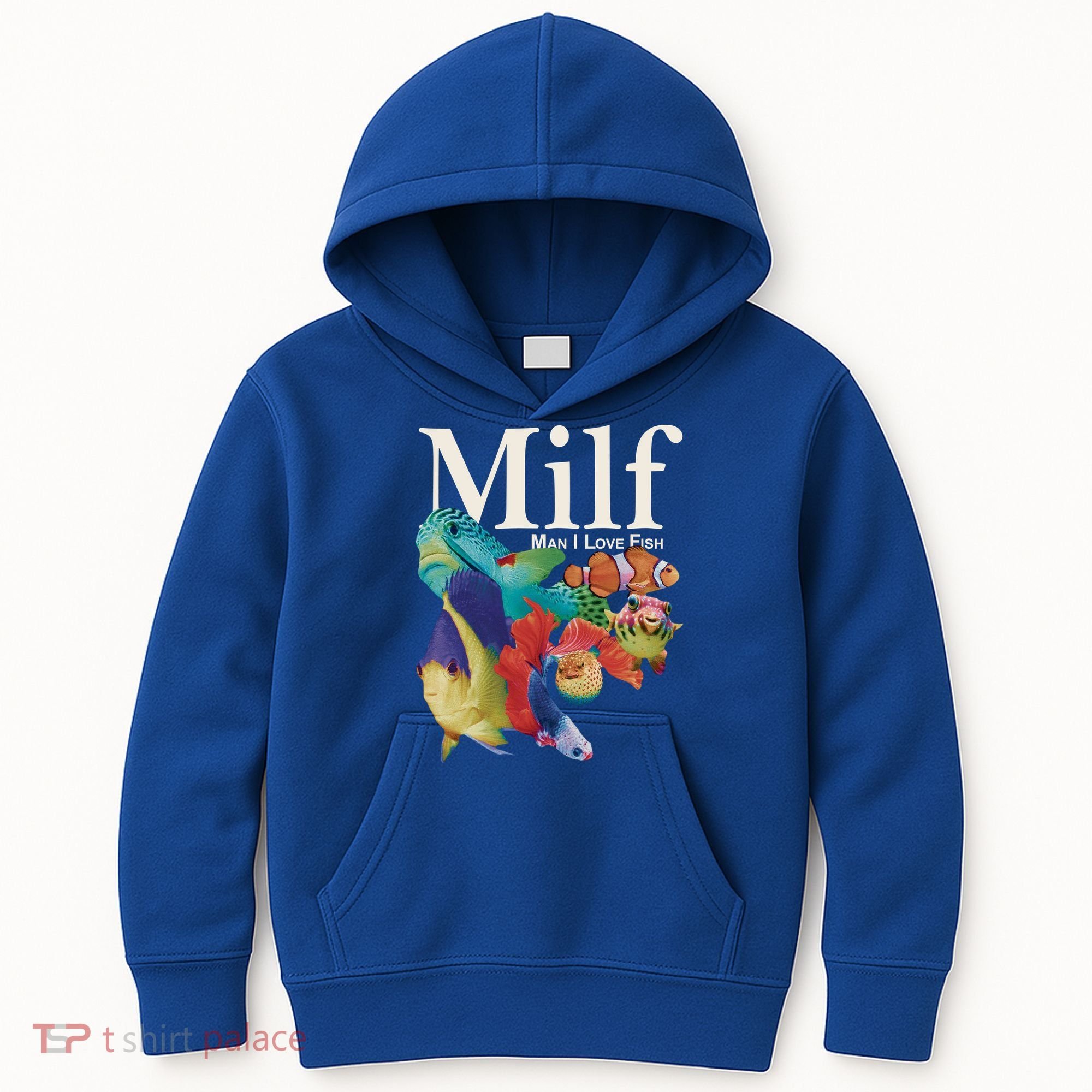 Milf Man I Love Fish Funny Kids Hoodie