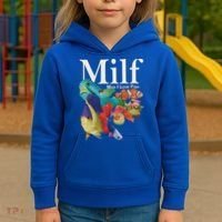 Milf Man I Love Fish Funny Kids Hoodie thumb 3