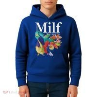 Milf Man I Love Fish Funny Kids Hoodie thumb 4
