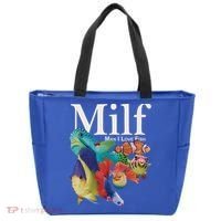 Milf Man I Love Fish Funny Tote Bag thumb 0