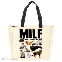 MILF Man I Love Felines Funny Cats Tote Bag thumb 0