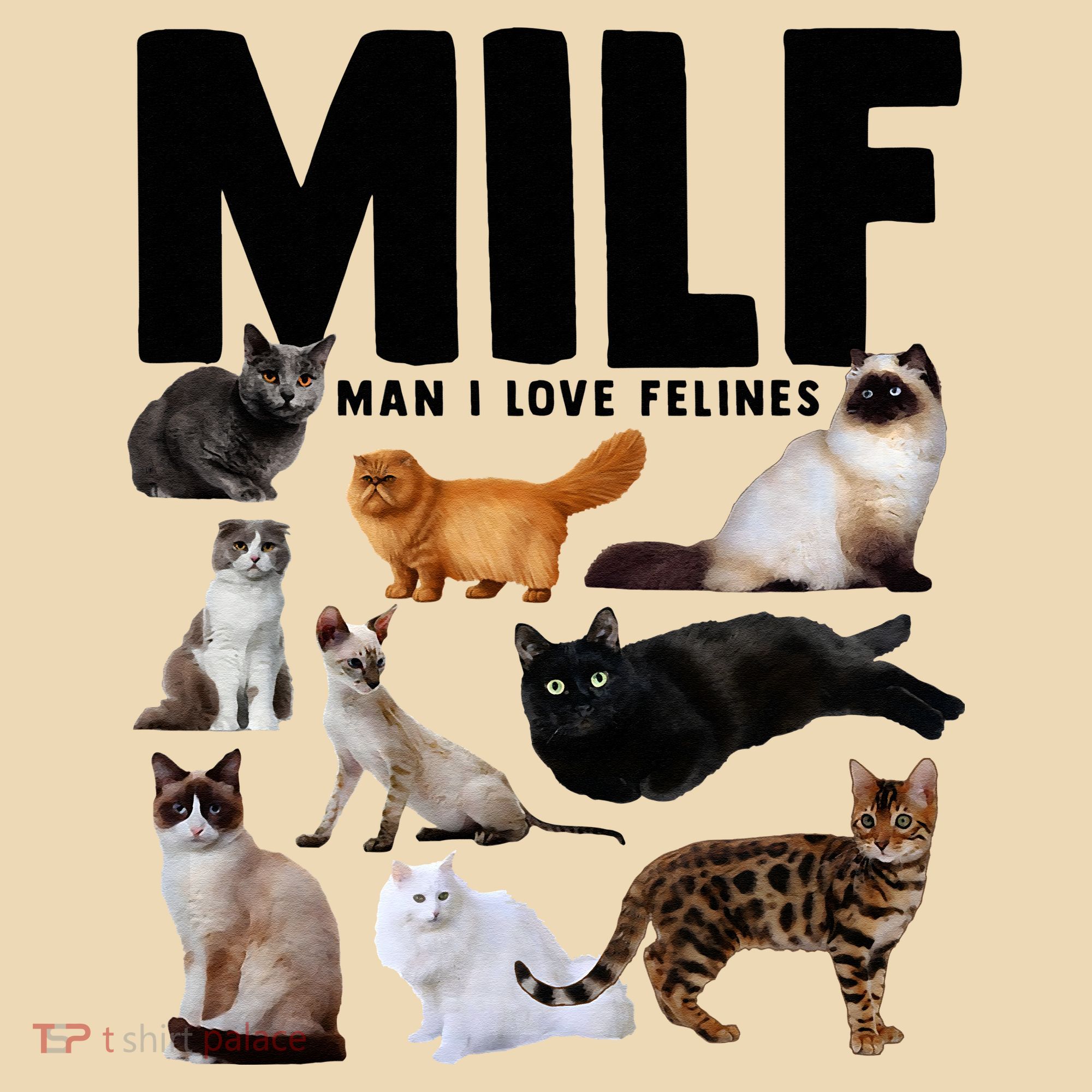 MILF Man I Love Felines Funny Cats Tote Bag