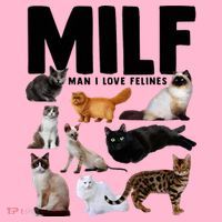 MILF Man I Love Felines Funny Cats Coaster thumb 2