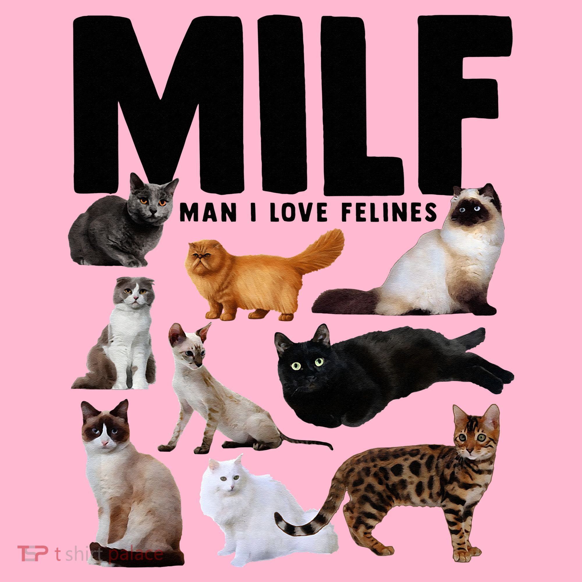 MILF Man I Love Felines Funny Cats Coaster