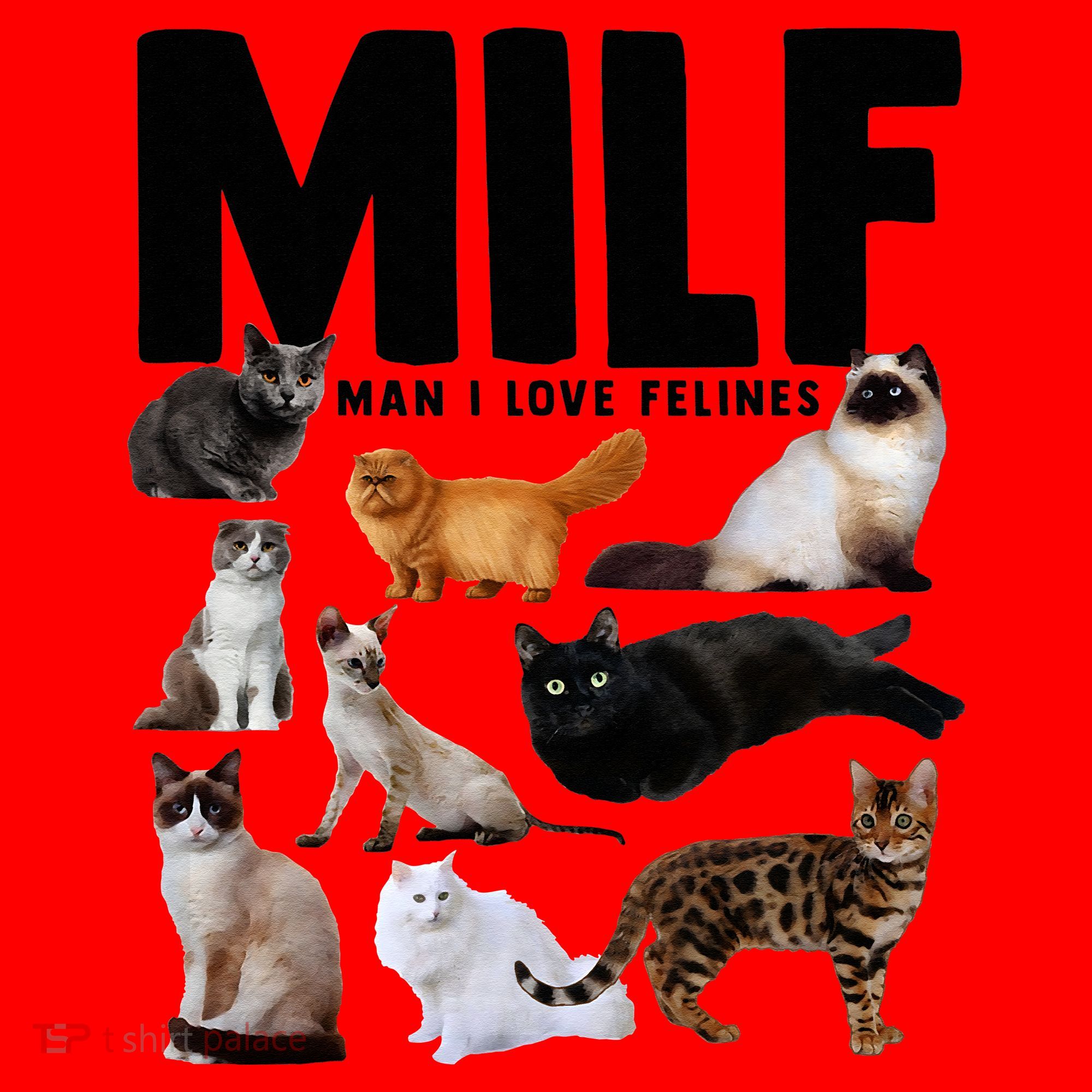 MILF Man I Love Felines Funny Cats Santa Hat