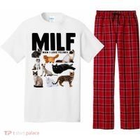 MILF Man I Love Felines Funny Cats Pajama Set thumb 0