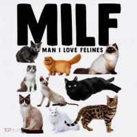 MILF Man I Love Felines Funny Cats Women's Hoodie thumb 2