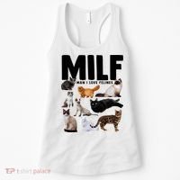MILF Man I Love Felines Funny Cats Women's Tank Top thumb 0