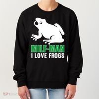 MILF Man I Love Frogs Funny Frog Women's Sweatshirt thumb 0