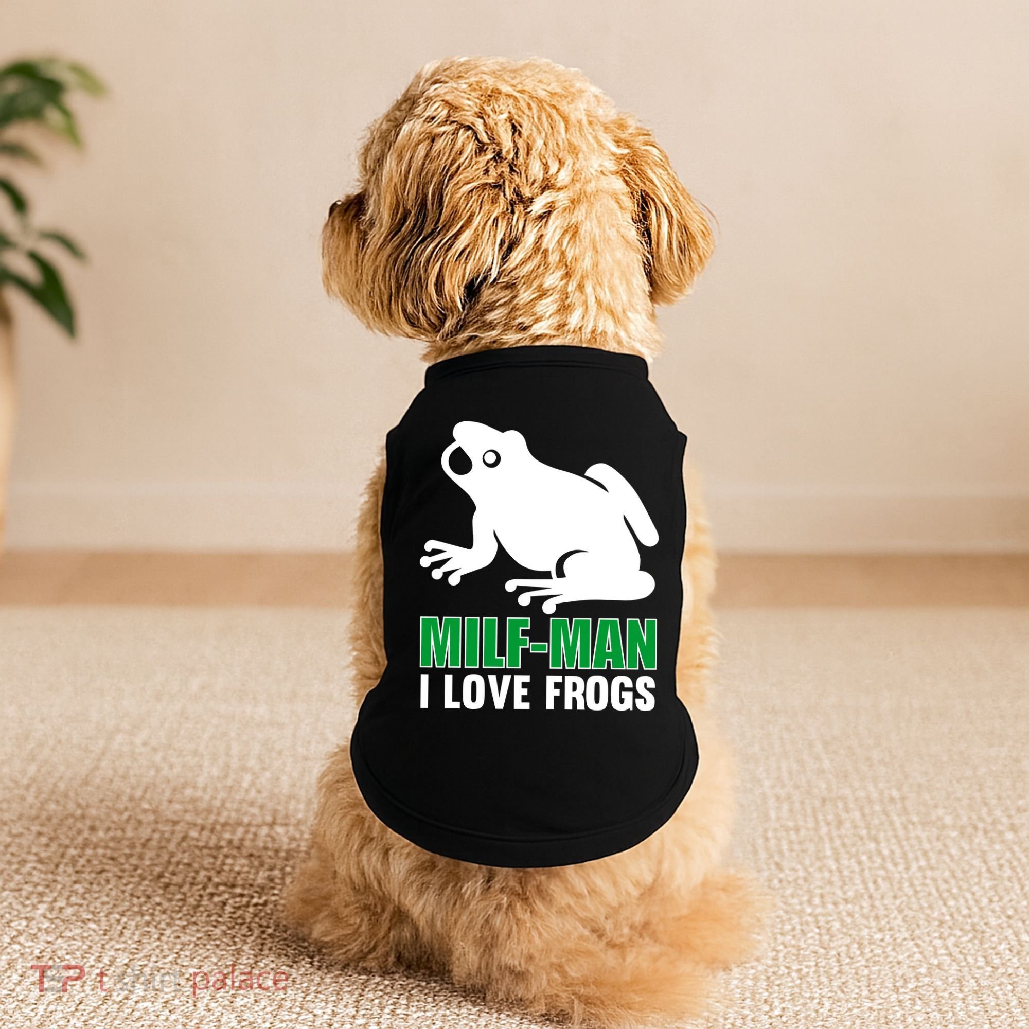 MILF Man I Love Frogs Funny Frog Doggie Tank