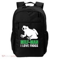MILF Man I Love Frogs Funny Frog Backpack thumb 0