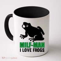 MILF Man I Love Frogs Funny Frog Coffee Mug thumb 0