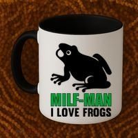 MILF Man I Love Frogs Funny Frog Coffee Mug thumb 2