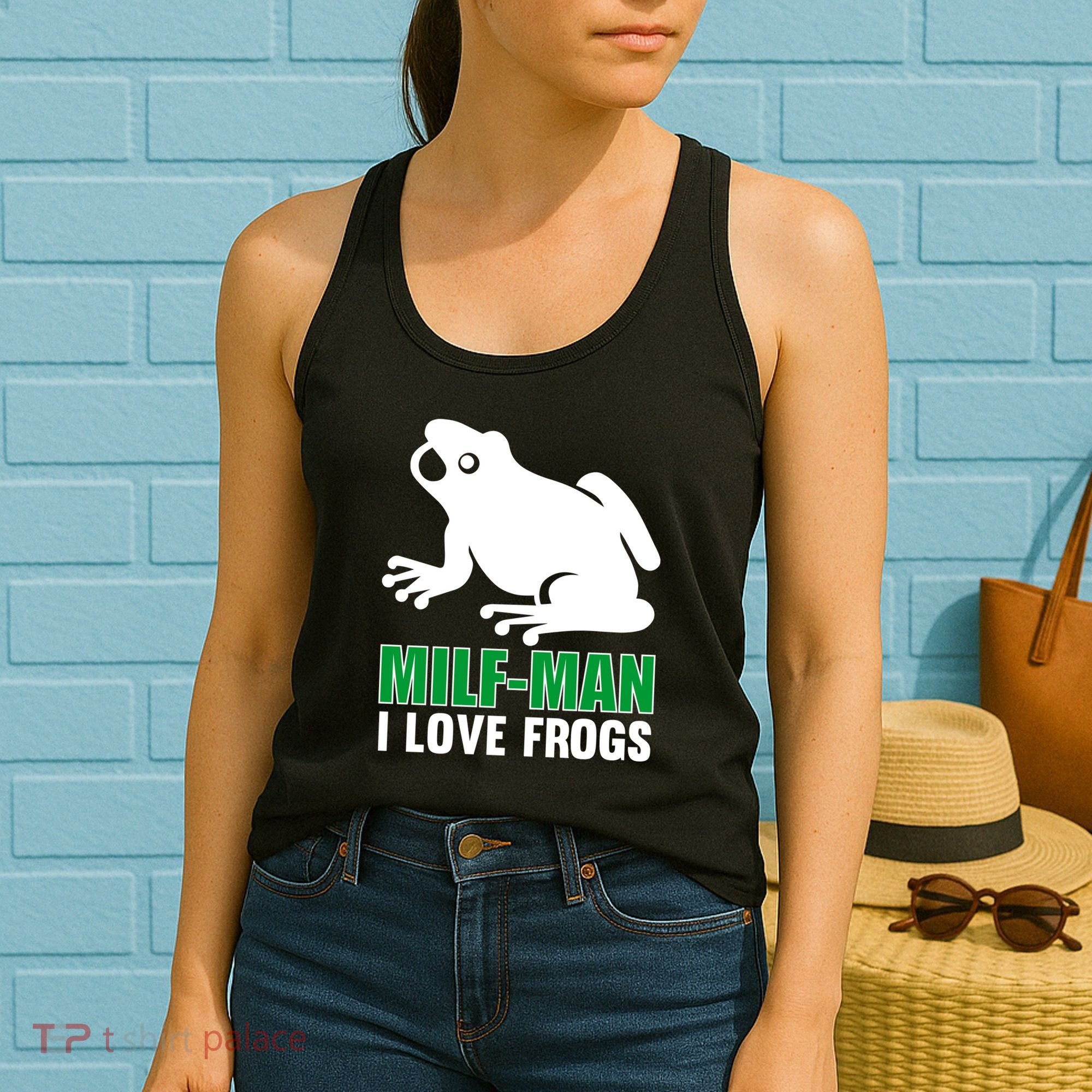 MILF Man I Love Frogs Funny Frog Women's Tank Top