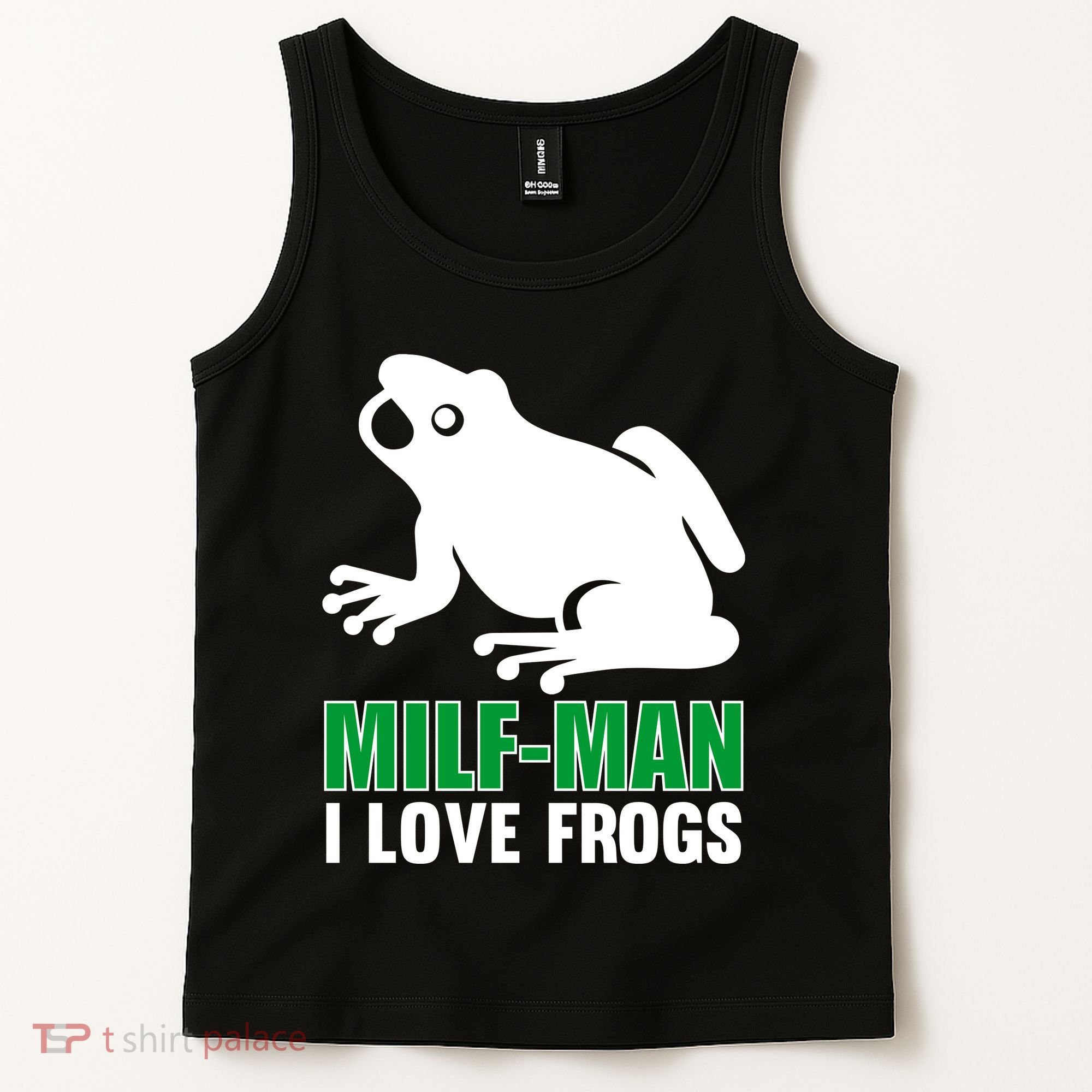 MILF Man I Love Frogs Funny Frog Tank Top