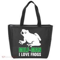 MILF Man I Love Frogs Funny Frog Tote Bag thumb 0
