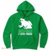 MILF Man I Love Frogs Funny Frog Hoodie thumb 0
