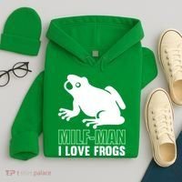 MILF Man I Love Frogs Funny Frog Hoodie thumb 4