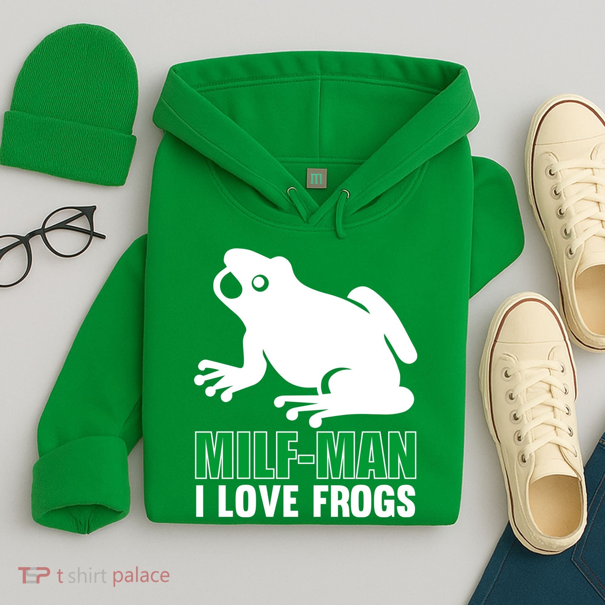 MILF Man I Love Frogs Funny Frog Hoodie