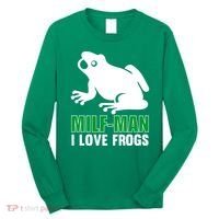 MILF Man I Love Frogs Funny Frog Long Sleeve Shirt thumb 0