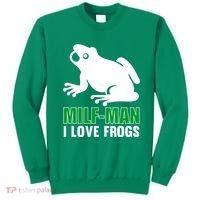 MILF Man I Love Frogs Funny Frog Sweatshirt thumb 0