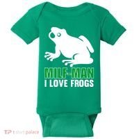 MILF Man I Love Frogs Funny Frog Baby Bodysuit thumb 0