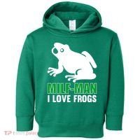 MILF Man I Love Frogs Funny Frog Toddler Hoodie thumb 0