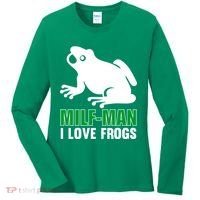 MILF Man I Love Frogs Funny Frog Women's Long Sleeve Shirt thumb 0