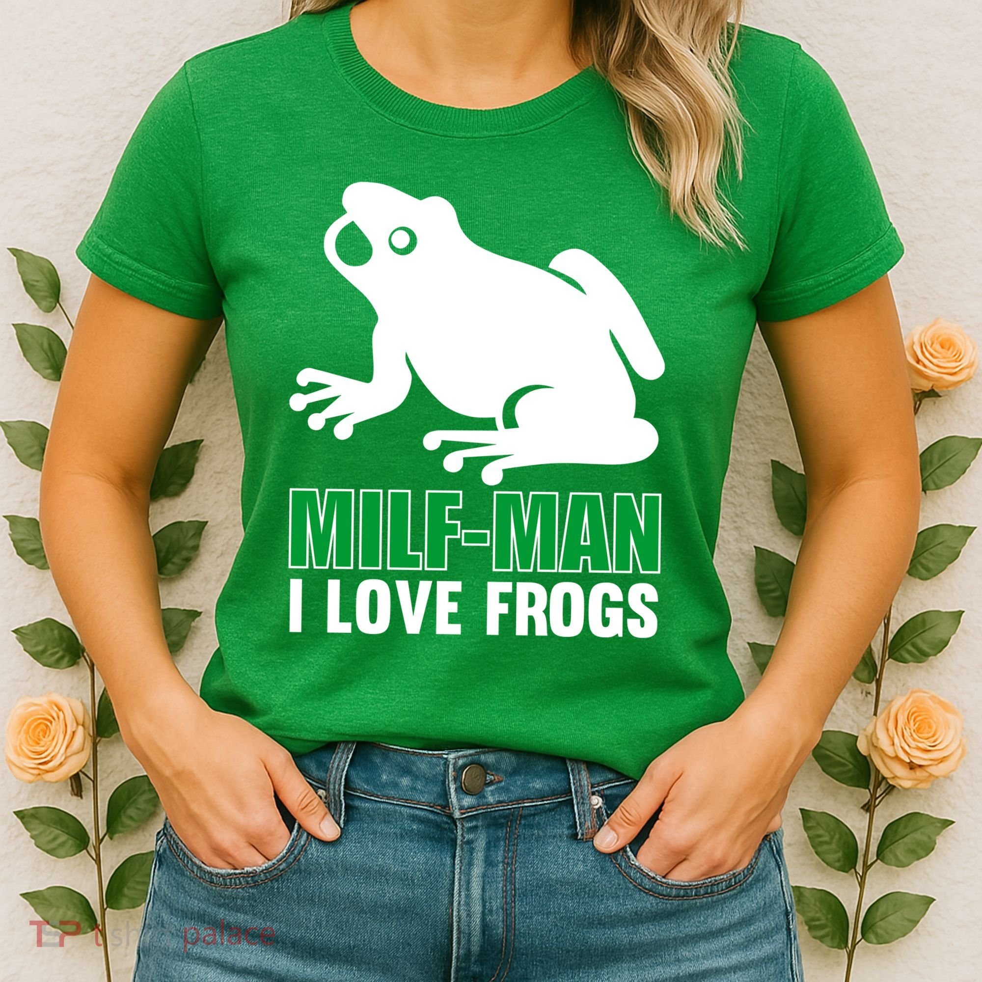 MILF Man I Love Frogs Funny Frog Women's T-Shirt