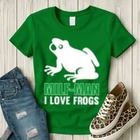 MILF Man I Love Frogs Funny Frog Women's T-Shirt thumb 3