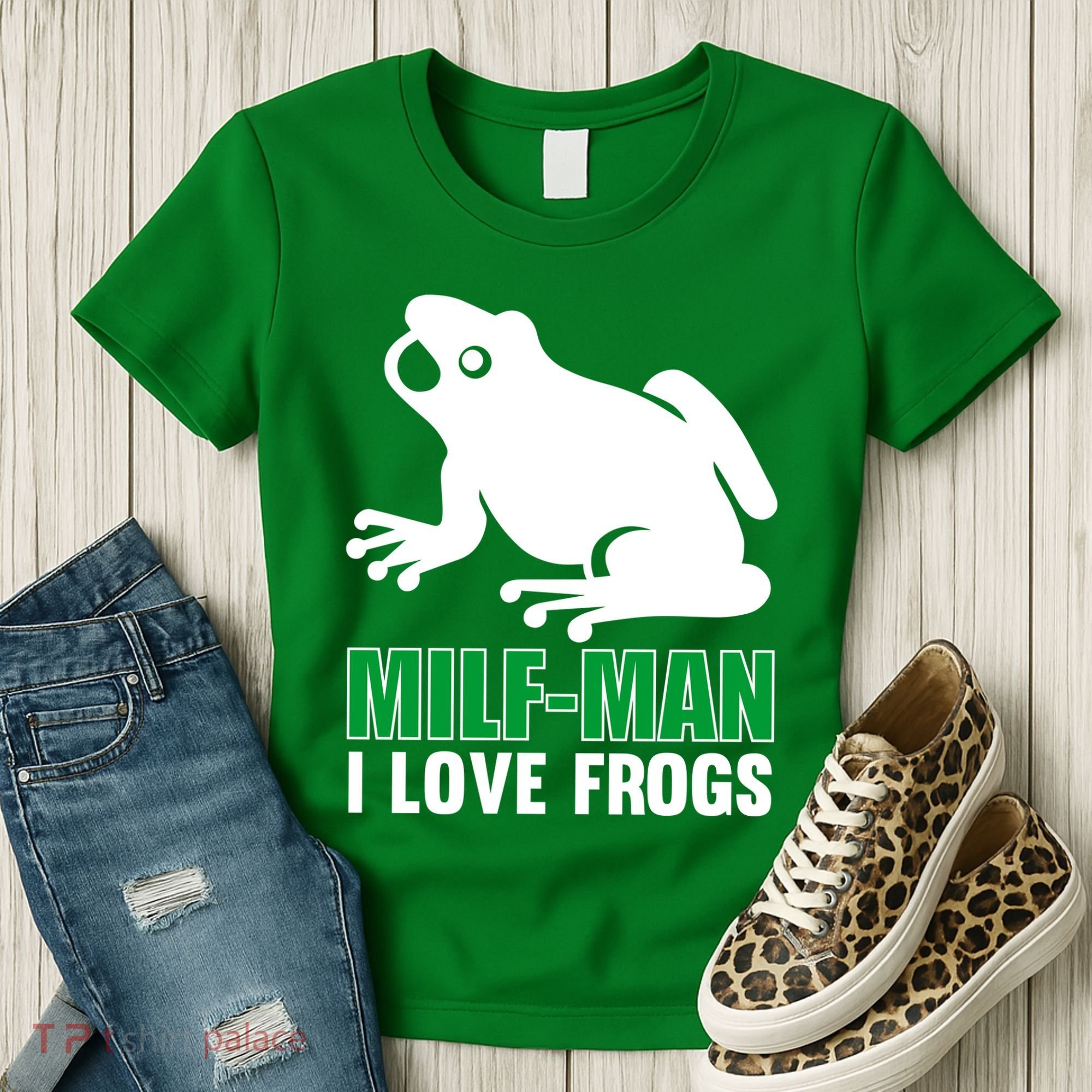 MILF Man I Love Frogs Funny Frog Women's T-Shirt