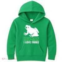 MILF Man I Love Frogs Funny Frog Kids Hoodie thumb 0