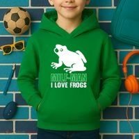 MILF Man I Love Frogs Funny Frog Kids Hoodie thumb 2