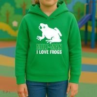 MILF Man I Love Frogs Funny Frog Kids Hoodie thumb 3