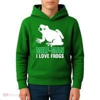 MILF Man I Love Frogs Funny Frog Kids Hoodie thumb 4