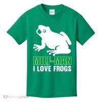 MILF Man I Love Frogs Funny Frog Kids T-Shirt thumb 0